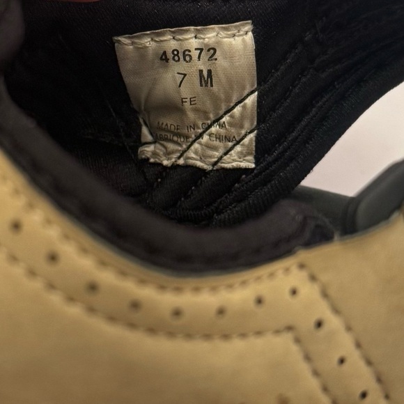 Footjoy Sport Sandals Men's 7m Brown Hook & Loop/zipper Flat Heel Spikes Golf - Picture 5 of 5